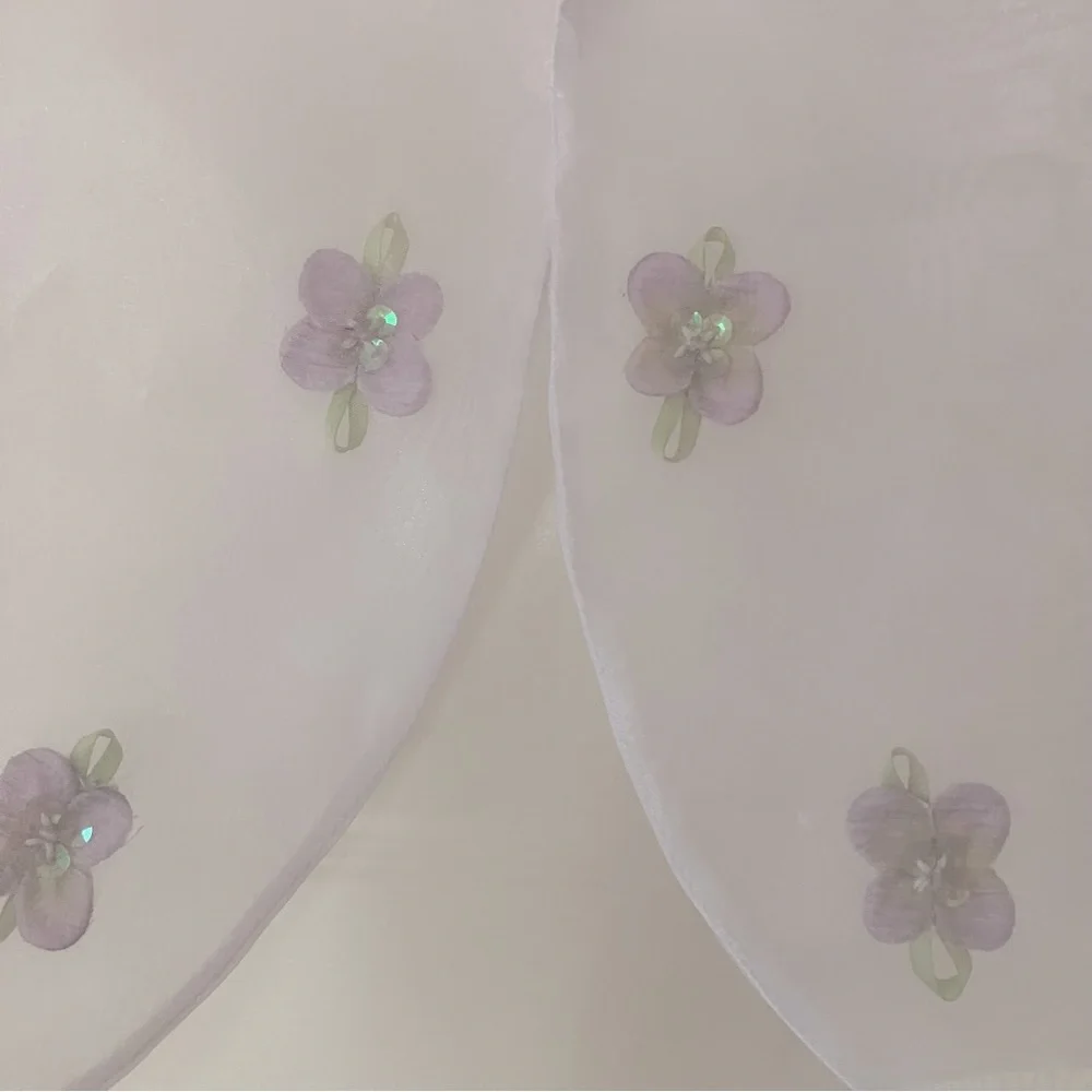 BONNIE JEAN Sheer Lavender Floral Special Occasion Bolero Girls 10 NEW NWOT